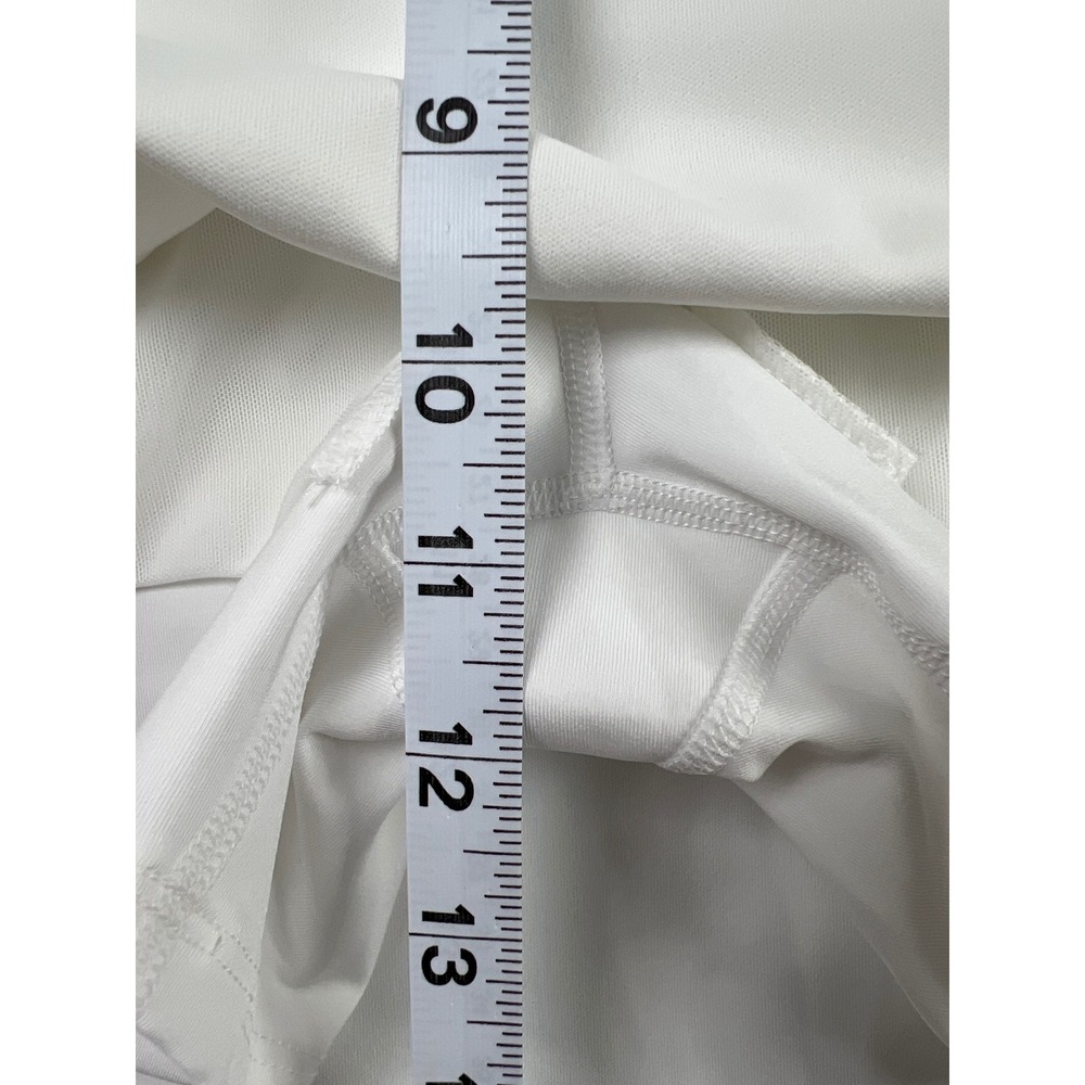 Athleta Fairway Golf Skort Women Size M White 16" Built-in Shorts Zipper Pockets - Picture 8 of 11